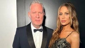 RHOBH star Dorit Kemsley looking emotional during an exclusive television interview about her divorce.