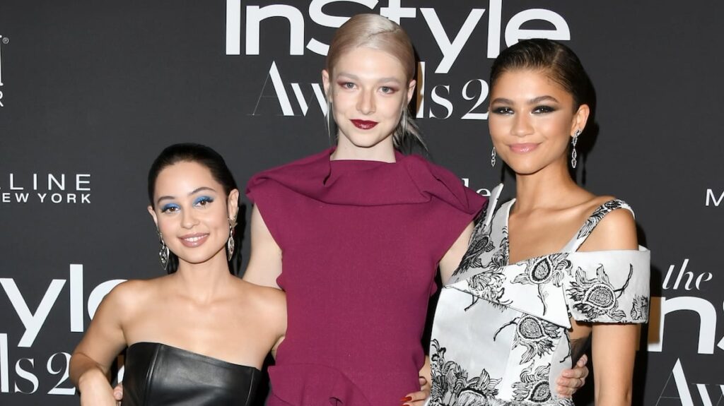 Zendaya Debuts Dramatic New Pixie Haircut During ‘Euphoria’ Reunion With Hunter Schafer & Alexa Demie
