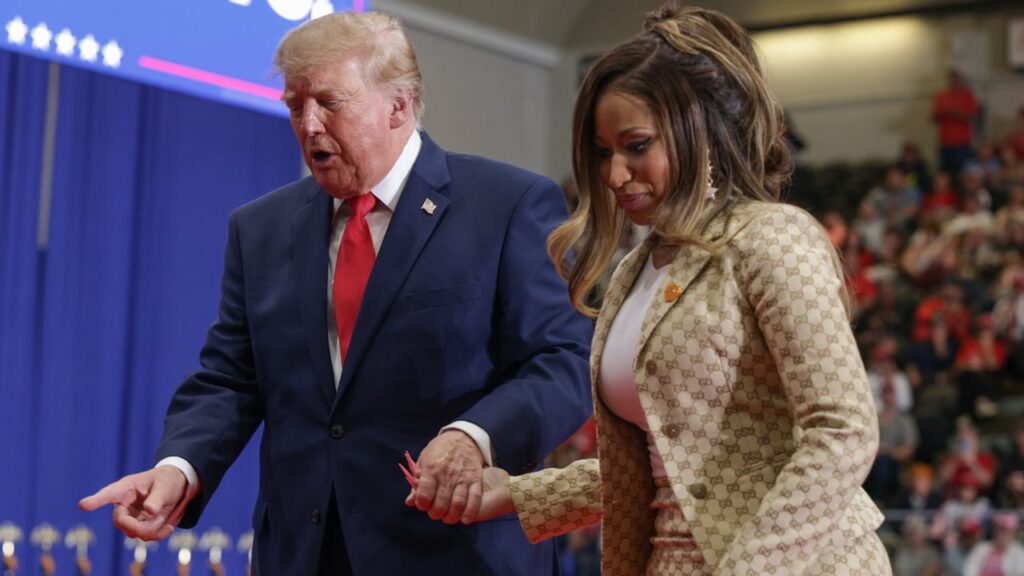 Nicki Minaj Joins Donald Trump at Michigan Rally, President Says She Has a ‘Beautiful’ Backside
