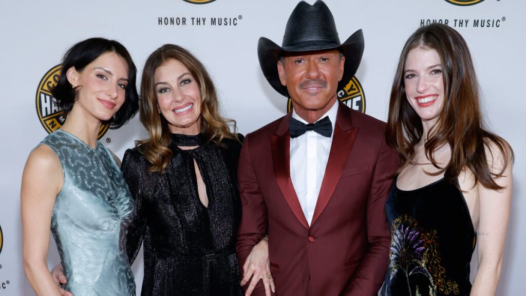 Faith Hill & Tim McGraw Make Rare Appearance With Their Daughters at Country Music Hall of Fame Medallion Ceremony